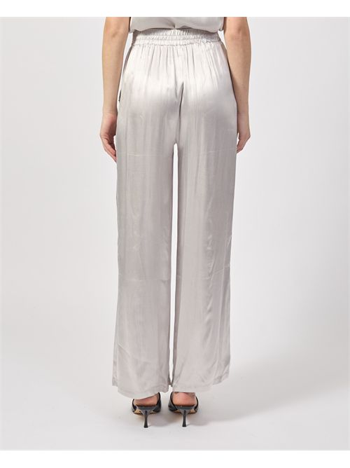 Yes Zee women's trousers with pleats and elasticated waist YES ZEE | P367-EN000819